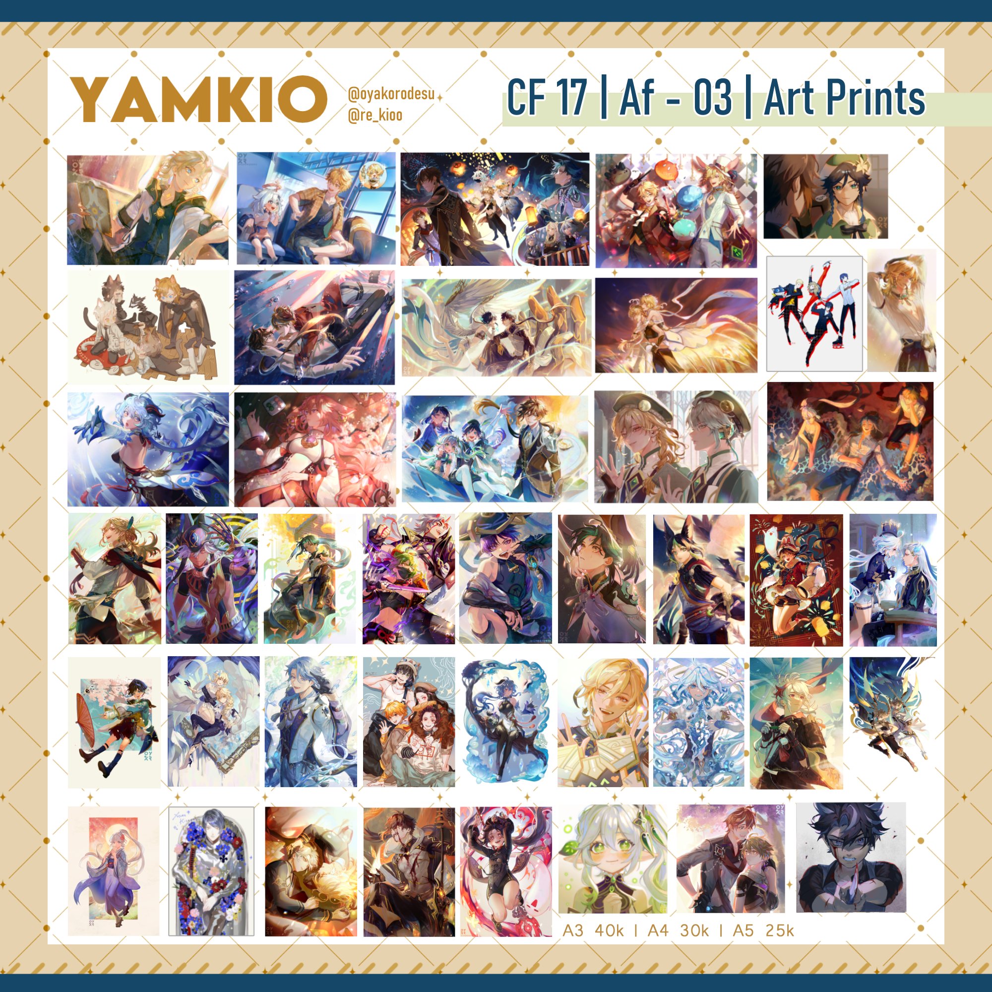 this image is a collage of 36 different anime art prints. each print features a unique and beautifully illustrated character. the characters are mostly young and attractive, with bright and colorful outfits and accessories. the art style is a mix of traditional and modern, and the overall effect is vibrant and lively. the prints are arranged in a grid pattern, with each one having a clear border. the image is a great example of the wide variety of anime art prints that are available, and it would be a great addition to any fan's collection. the image is a great example of the wide variety of anime art prints that are available, and it would be a great addition to any fan's collection.