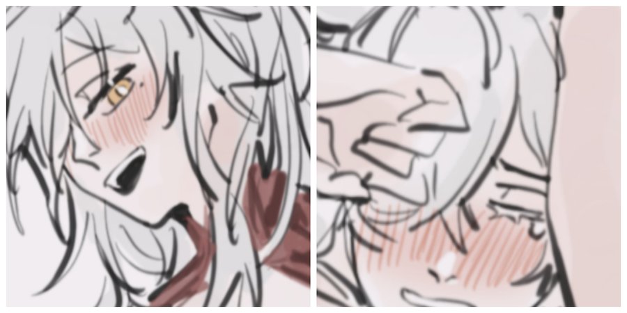 this is a digital illustration of two anime characters, a boy and a girl. both characters are blushing, and they are hugging each other. the image is drawn in a cute style, with soft colors and simple line art. the focus is on the characters' faces, and the overall feeling of the image is one of love and intimacy.