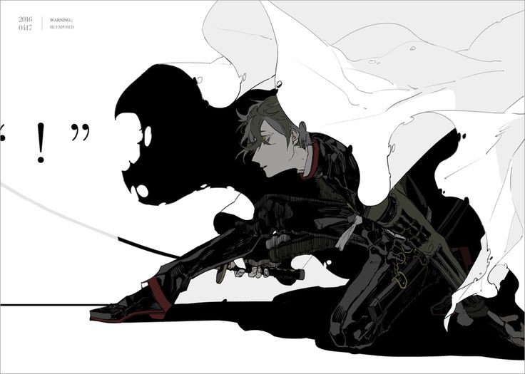 the image is a striking piece of anime/mangastyle artwork.  it depicts a male character, possibly a samurai, crouched in a dynamic, actionoriented pose. he's dressed in dark clothing that appears to be samuraiinspired attire. a large, flowing white cloak or cape drapes around him, contrasting sharply with the darker elements of the piece.  he seems to be wielding a sword, partially obscured by his pose and the artistic style. the art style is highly stylized, using bold lines, stark contrasts between black and white/gray, and abstract inklike splatters and washes that contribute to a dramatic and somewhat mysterious atmosphere. the overall mood is intense and captivating.  numbers and text ("2016 0417 warning, be exposed") are visible in the upper left corner, suggesting a date and possible warning or title.