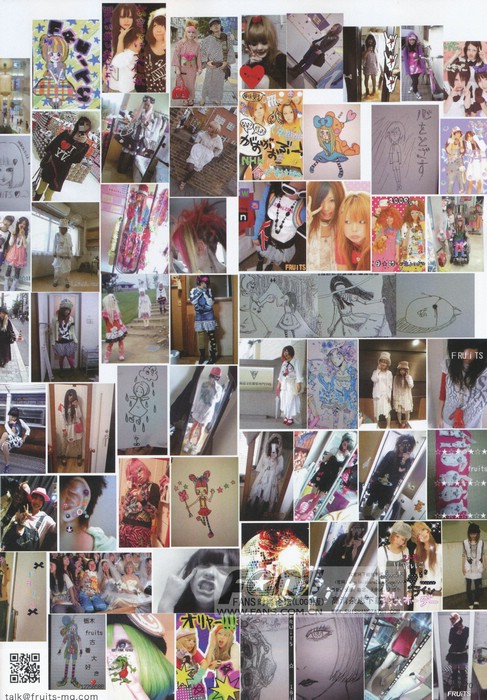 the image is a collage of photos showcasing japanese street fashion, likely from the harajuku district. the photos feature young women and girls dressed in various substyles like decora, fairy kei, and lolita, characterized by bold colors, playful accessories, and unique layering. the collage includes both posed shots and candid snapshots, capturing the creativity and individuality of harajuku fashion.