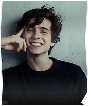 this is a portrait of a young, handsome man. he has dark hair that's swept to the side, and he's wearing a black shirt. he's smiling and looking directly at the camera. he's giving off a very confident and charming vibe.  the background is a light grey wall.