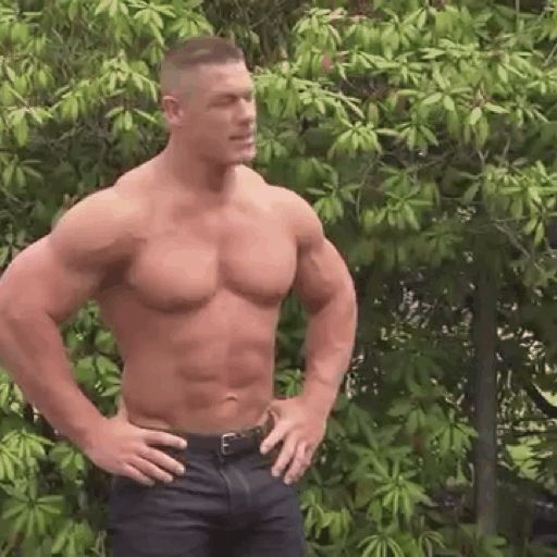a shirtless muscular man with a ripped physique stands in a lush green landscape. his six pack abs are clearly visible, showcasing the result of dedication to fitness. the man's confident stance and sculpted body exude strength and power. his muscular physique, combined with the natural backdrop, conveys a sense of vitality and healthy living.