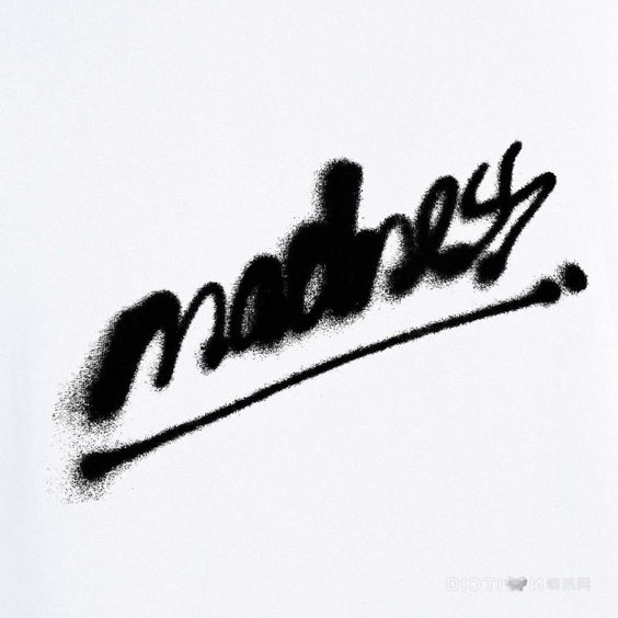 the image shows the word "notes" written in black cursive handwriting on a white background. the letters are stylized and have a slightly rough, handdrawn appearance.  there's a small heart symbol at the bottom right corner.