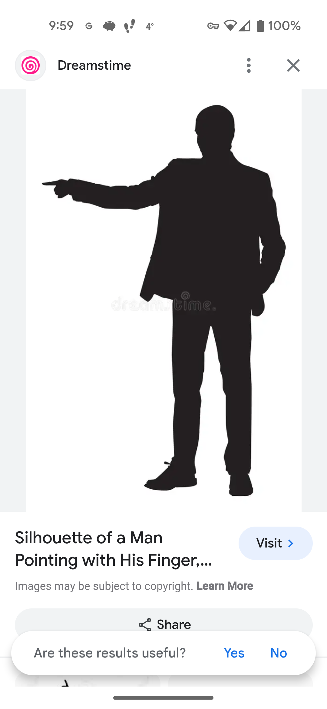 a silhouette of a man standing in a formal jacket and pants, pointing his right index finger towards the left side of the frame. his body is facing the right side of the frame, but he is looking to his left. the image is in black and white.