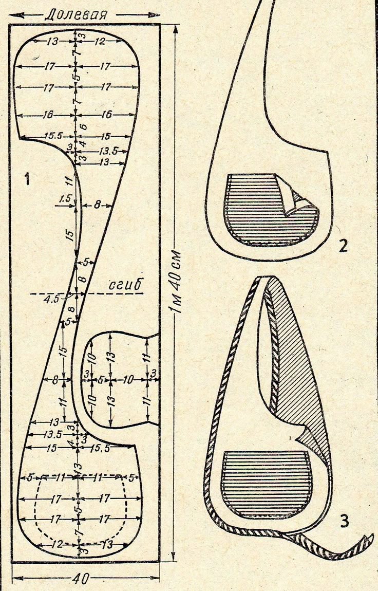 the image shows a sewing pattern for a bag. it includes three views of the pattern with measurements in centimeters (cm) and instructions for cutting the fabric. the pattern consists of one main piece and the completed bag is shown in various stages of construction.