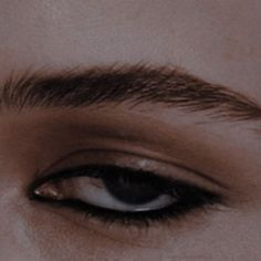 close up of a woman's left eye with her eyebrow, long black eyelashes, and eye makeup.  the photo is focused on her left eye and is soft.