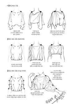 the image contains a fashion design tutorial on how to sketch a dress. it shows different steps on how to draw the bodice of a dress, starting from the basic shape to adding details. the steps are labelled in korean and english. the image shows a total of 9 steps, each with a detailed drawing of the dress. the image is perfect for anyone learning fashion design or sketching.