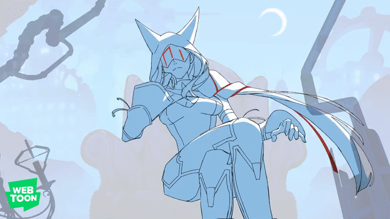 a digital sketch of an anime girl with white hair. her face is hidden by her hood. she wears a long white cape with red lining. she is sitting with her knees pulled up to her chest and her arms covering her face. she is facing to the right and her eyes are closed.