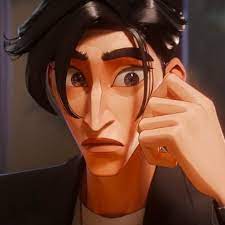 the image is a closeup of an adult man with a confused or concerned expression. the art style is 3d animation. the man is lit in a studio lighting style. the background is slightly out of focus.