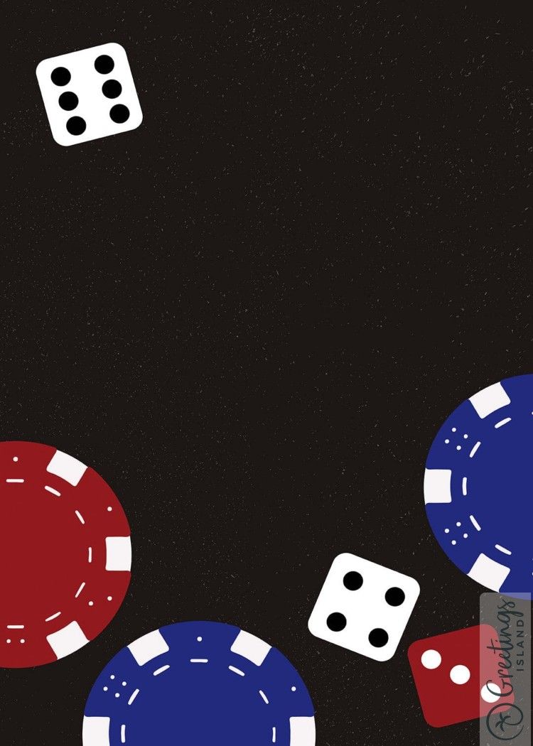 an image with a casino theme, featuring poker chips and dice scattered on a black background. there are blue and red chips, along with a die showing a six and another die showing a two. the overall impression is one of a gambling game.