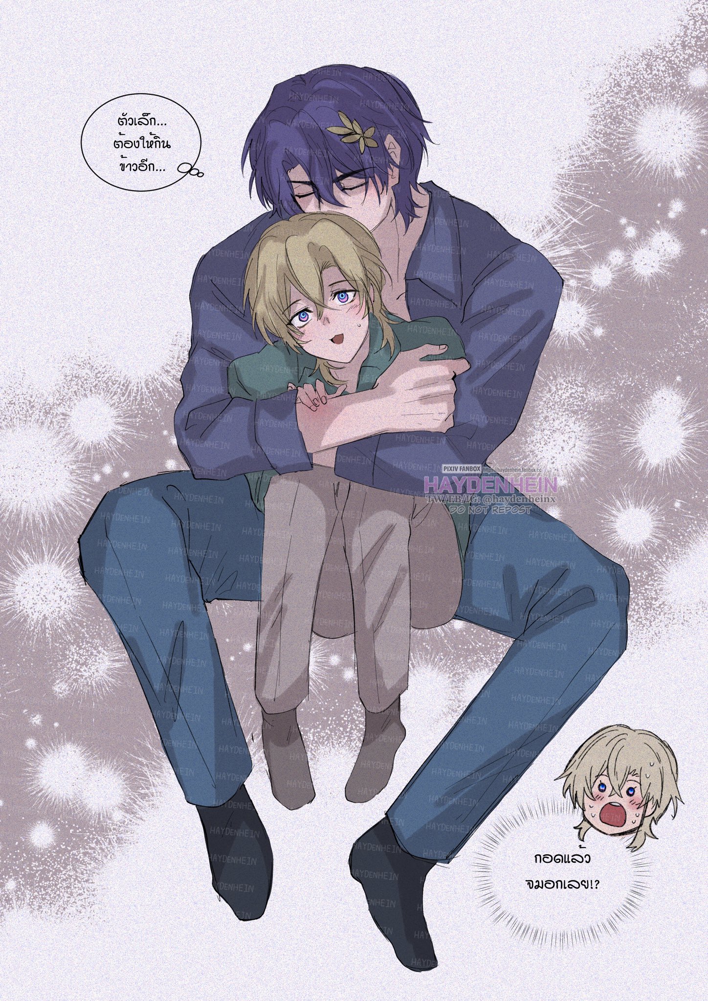 the image is an anime illustration depicting two