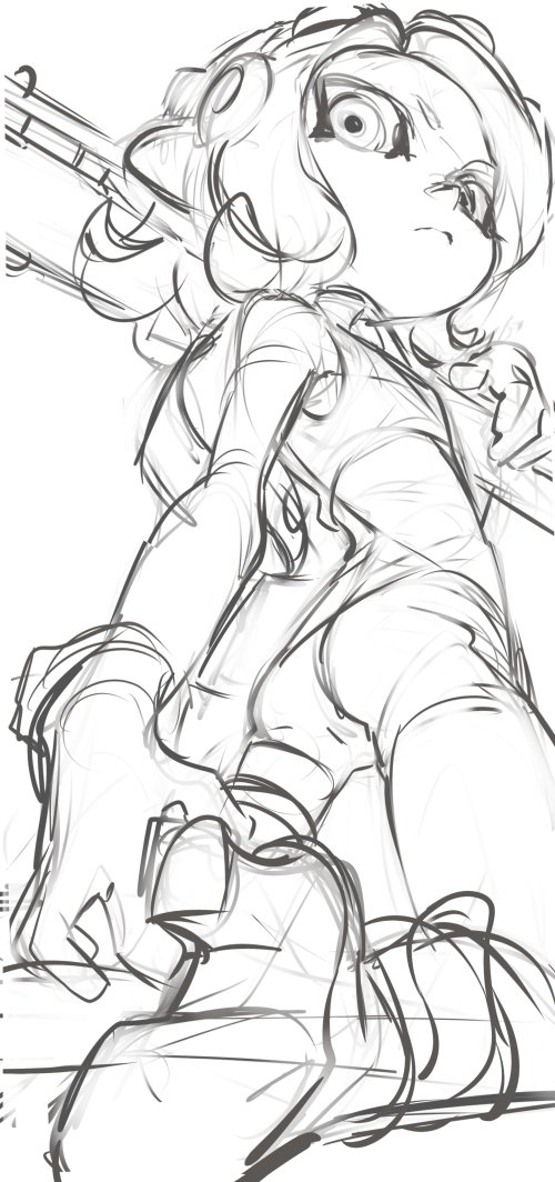 this is a blackandwhite sketch of
