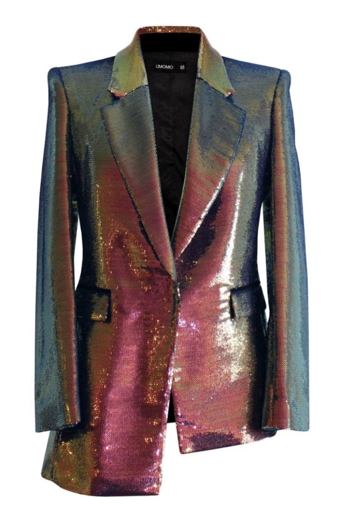 a sequin blazer.