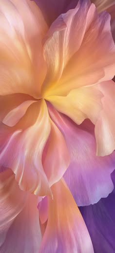 a closeup image of a flower's petals, showcasing their delicate, soft texture. the petals are a blend of soft pink and purple hues, with subtle light and dark variations that create an ethereal and abstract feel. the image focuses on the intricate details of the flower, capturing its natural beauty and fragility.