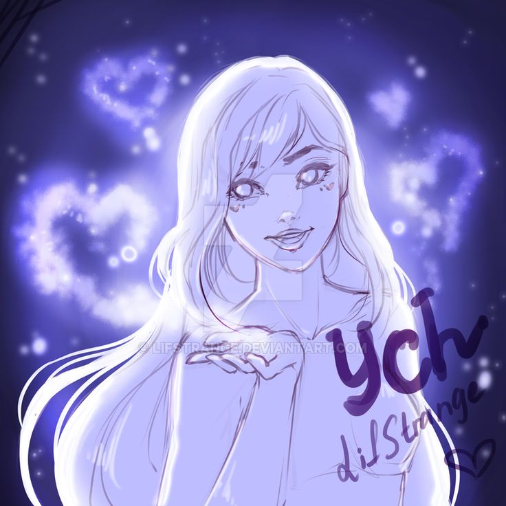 this image depicts a beautiful, young anime girl. she has long white hair and her eyes are closed as she blows a kiss towards the viewer. she is surrounded by a magical aura, a soft pink light, and sparkly hearts. her expression is sweet and dreamy, with a slight smile on her lips. the image has a whimsical and magical feel, with the soft colors and delicate details contributing to a dreamlike atmosphere. the background is a dark, velvety blue with specks of light that resemble stars.  the overall composition and styling of the image evoke a sense of wonder and enchantment.