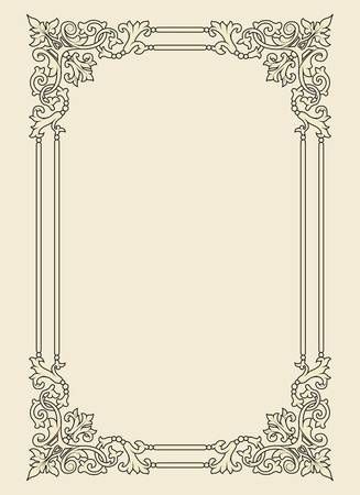 this image is of a vintage, decorative, ornate frame. it features a floral, scrolllike design with intricate details. the frame is classic, elegant, and could be used for a variety of purposes, such as framing a photo or artwork.