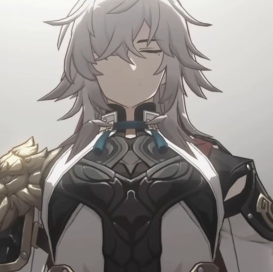 this is a digital illustration of albedo, a male character from the video game genshin impact. he has long white hair, is wearing armor, and has closed eyes. he is drawn in a serious and stoic manner.