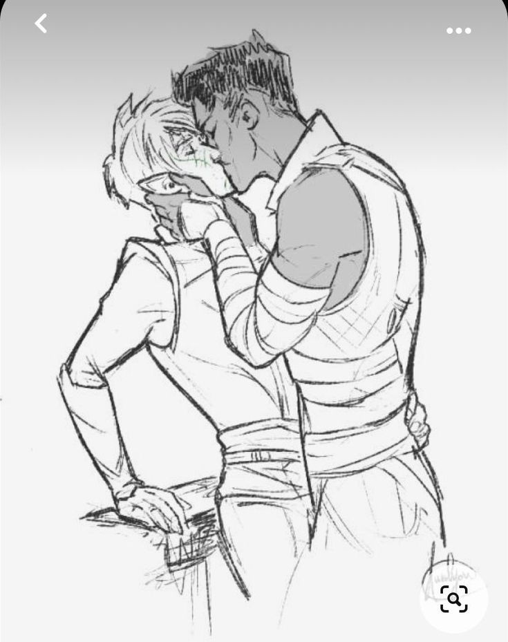 this is a drawing of two
