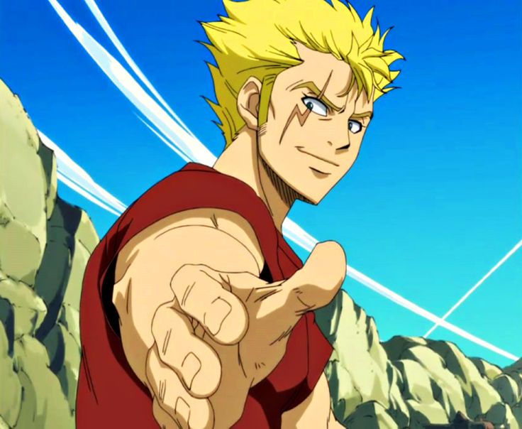 the image shows an anime character, a young man with blonde hair and a red shirt, extending his hand towards the viewer in a fighting stance. he has a determined expression on his face, suggesting he is ready for battle. the background is a blue sky with clouds, and a mountain range can be seen in the distance. the image is drawn in a manga style.