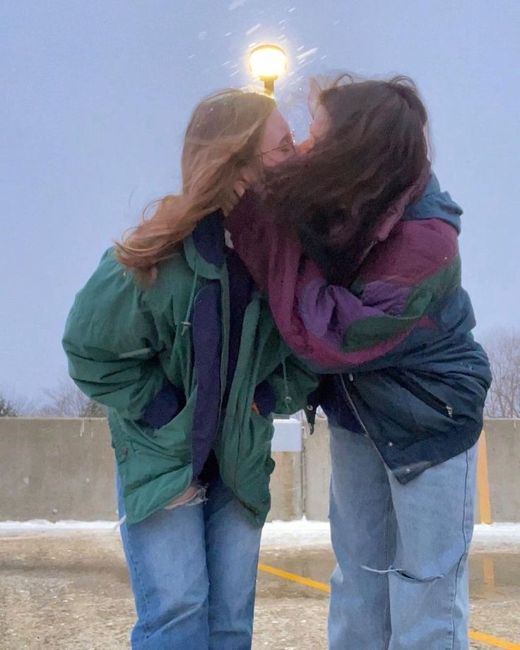 a couple in winter jackets
