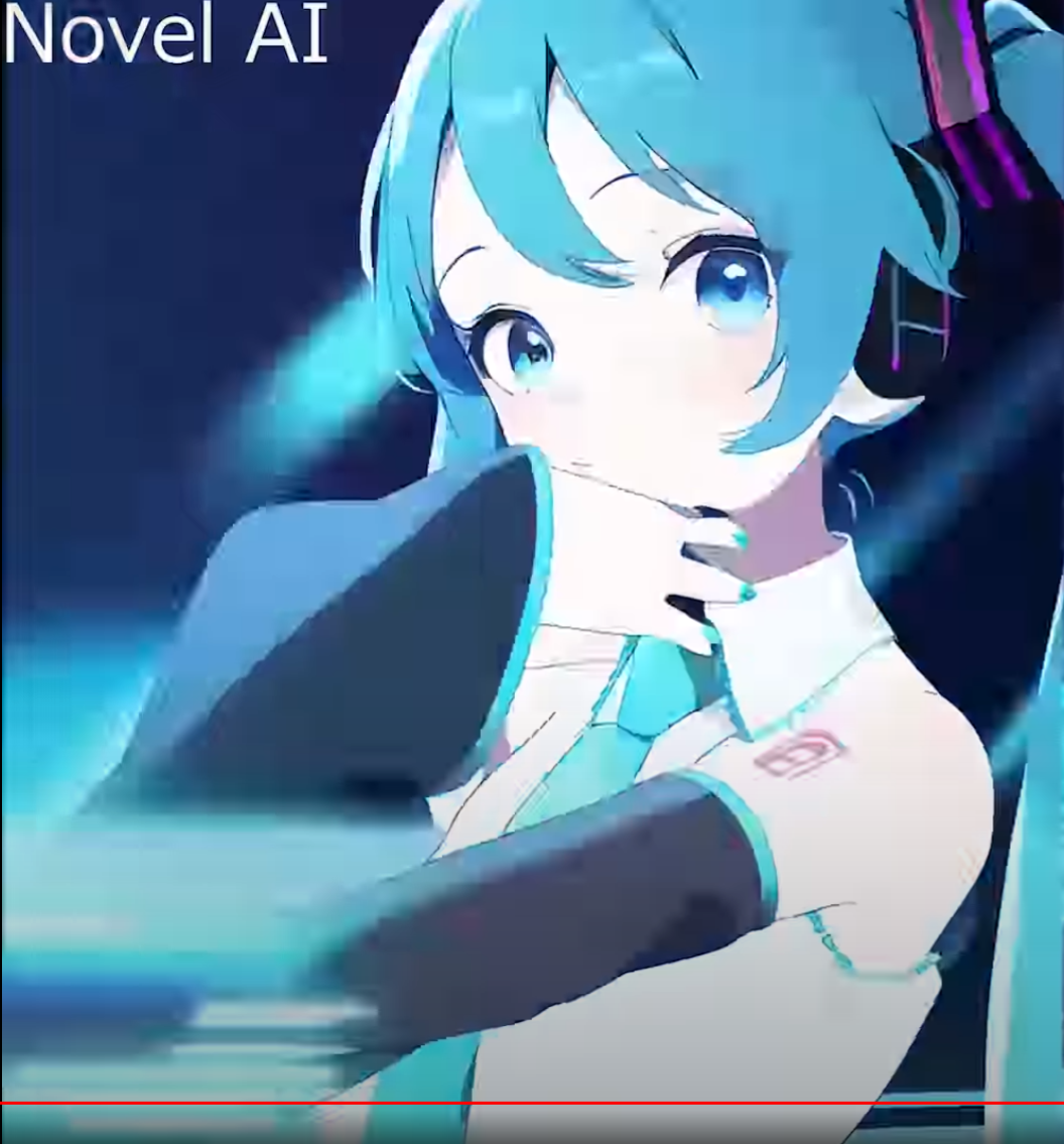 this is a digital illustration of hatsune miku, a popular vocaloid. she is shown from the shoulders up, with her hand covering her mouth as if she is surprised or embarrassed. the lighting is bright and artificial, and the overall feel of the image is cheerful and energetic.