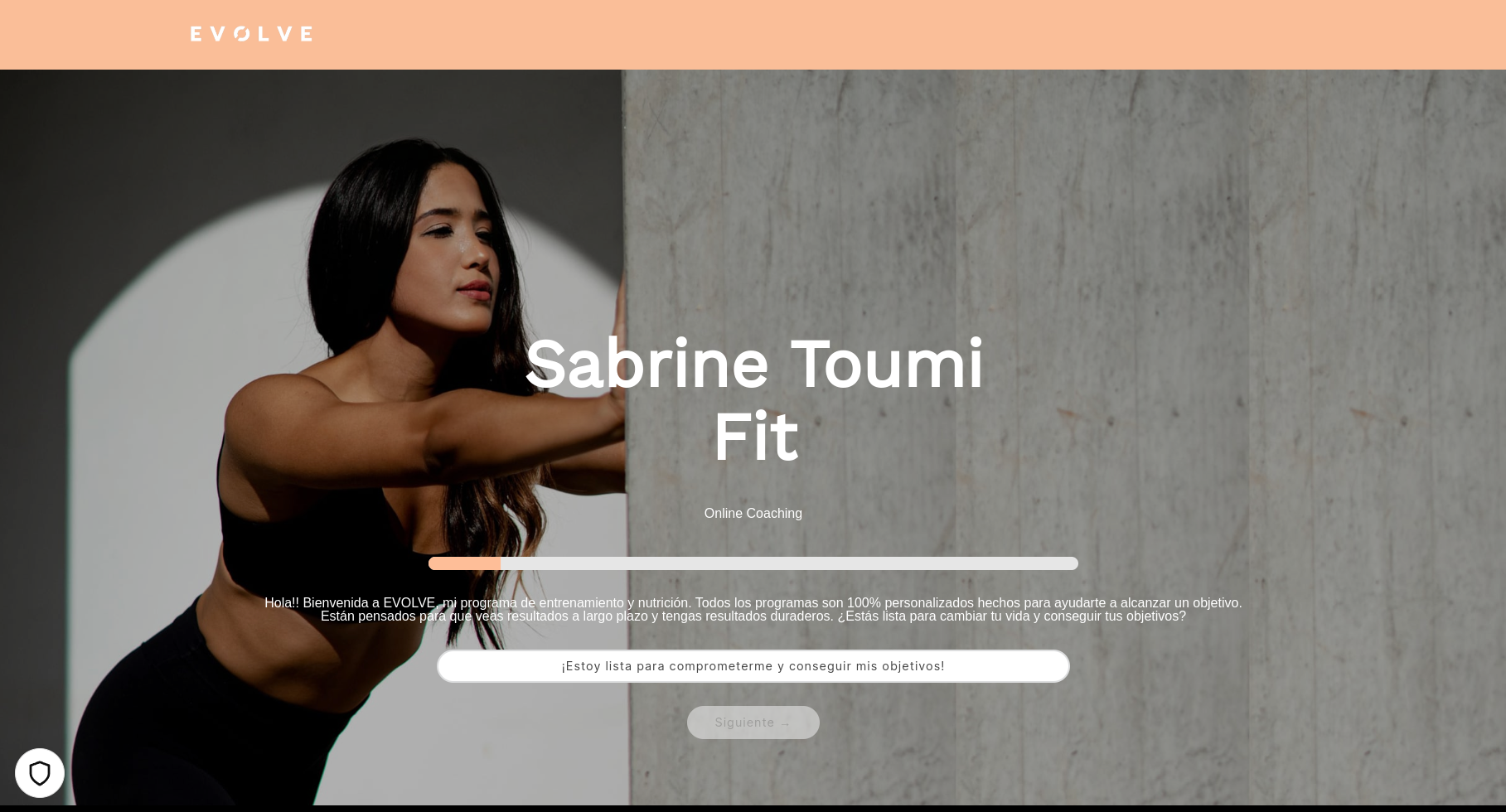 the image is a website banner for a fitness coaching program. the banner features a woman in athletic wear, standing in front of a concrete wall. the text on the banner says "sabrine toumi fit" and "online coaching." the banner also includes a call to action to "sign up now." the image is designed to promote the fitness coaching program and to encourage people to sign up.