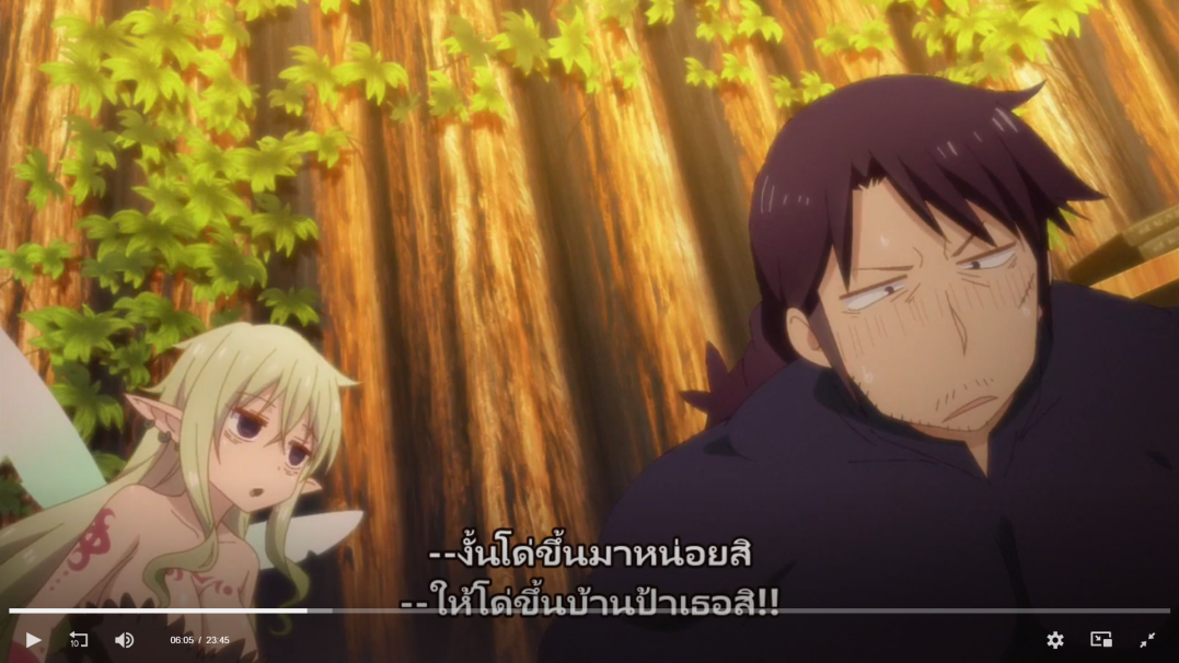 the image shows an anime cartoon girl and boy in a forest setting. the girl is in the foreground and has blonde hair, green eyes, and a light blue dress with white lace. she is looking at the boy with a happy expression on her face. the boy is in the background and has brown hair, brown eyes, and a red and green shirt. he is looking at the girl with a confused expression on his face. they are both standing in front of a tree with pink flowers and green leaves. there is a pink heart shaped object above the girl's head. the overall image is bright and cheerful.