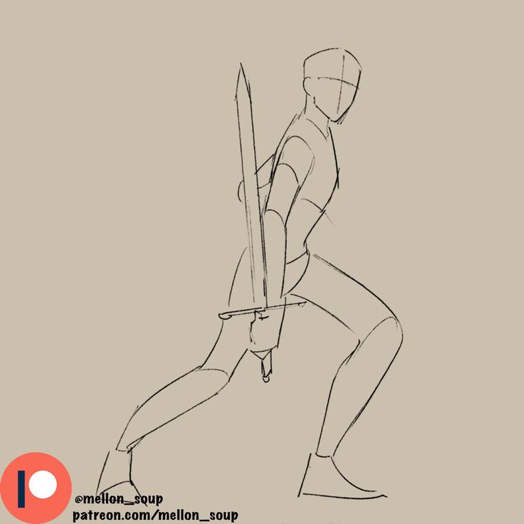 this is a sketch of a warrior with a sword, drawn in a dynamic pose, capturing the warrior's action and movement. the sketch is done in black and white, with the warrior's form outlined and the details of the clothing and sword suggested with light shading. the warrior is in a fighting stance, their sword raised and their legs spread in a powerful stance. the sketch is captured in the middle of the action, suggesting that the warrior is in the middle of a fierce fight. the style of the sketch is loose and dynamic, capturing the energy and power of the warrior.