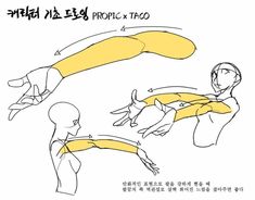 the image is a drawing tutorial on how to draw arms. it shows different angles and poses of the arm.
