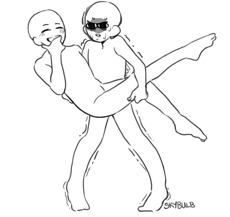 this is a black and white drawing of a couple in a romantic pose. the person on the left is