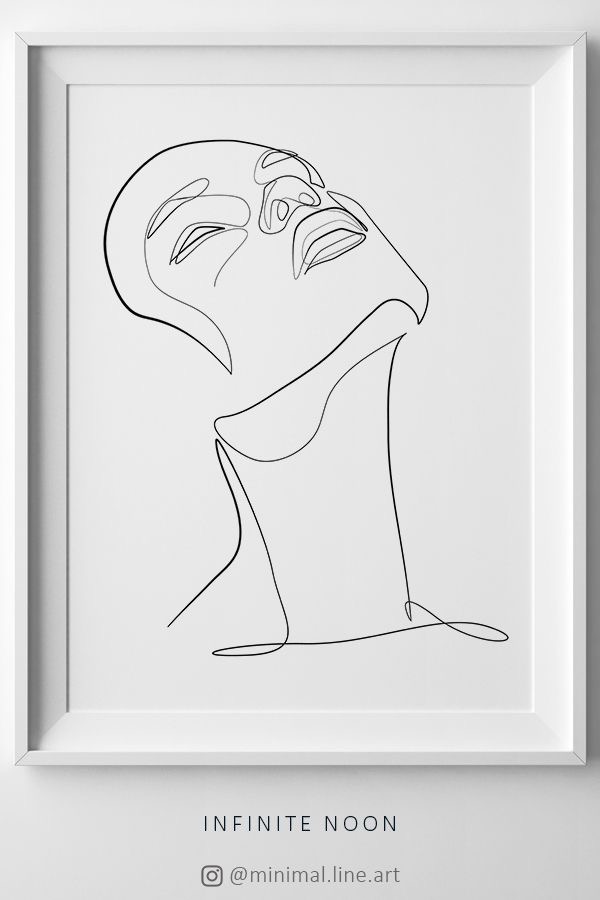 the illustration depicts a minimalist line drawing of a woman's face and neck. the artwork is in black and white, with a white background. the woman's head is tilted back, and her eyes are closed. the drawing is simple yet elegant, capturing the essence of the woman's features.