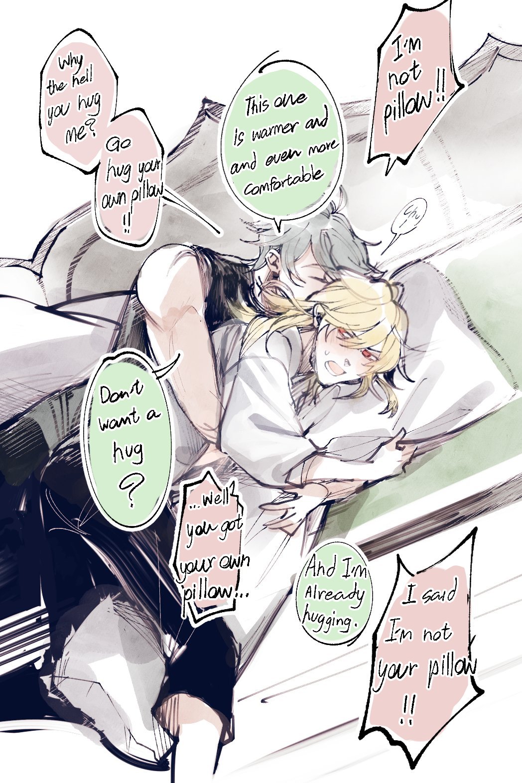 this image is a comic strip style drawing. it is