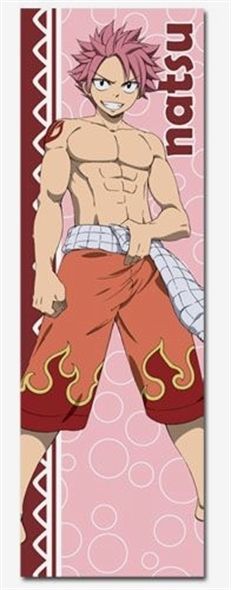 this image is an anime character with blond hair wearing red pants and a white sash. the image is a cartoon style. the character is smiling and standing with his hands on his hips. the background is a pink design with white circles. the character appears to be male. the image is a print ready design.