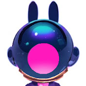 a cartoon astronaut with a pink and blue helmet is looking to the right.  the astronaut is wearing a dark blue jumpsuit and has a friendly smile.