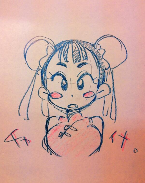 a charmingly drawn anime girl with her mouth agape in surprise. she sports traditional chinese attire and has rosy cheeks, highlighting her surprised expression. the drawing style is soft and inviting, characteristic of anime.