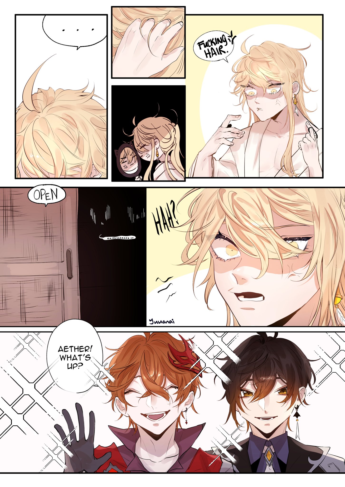 this is a manga page. the page is
