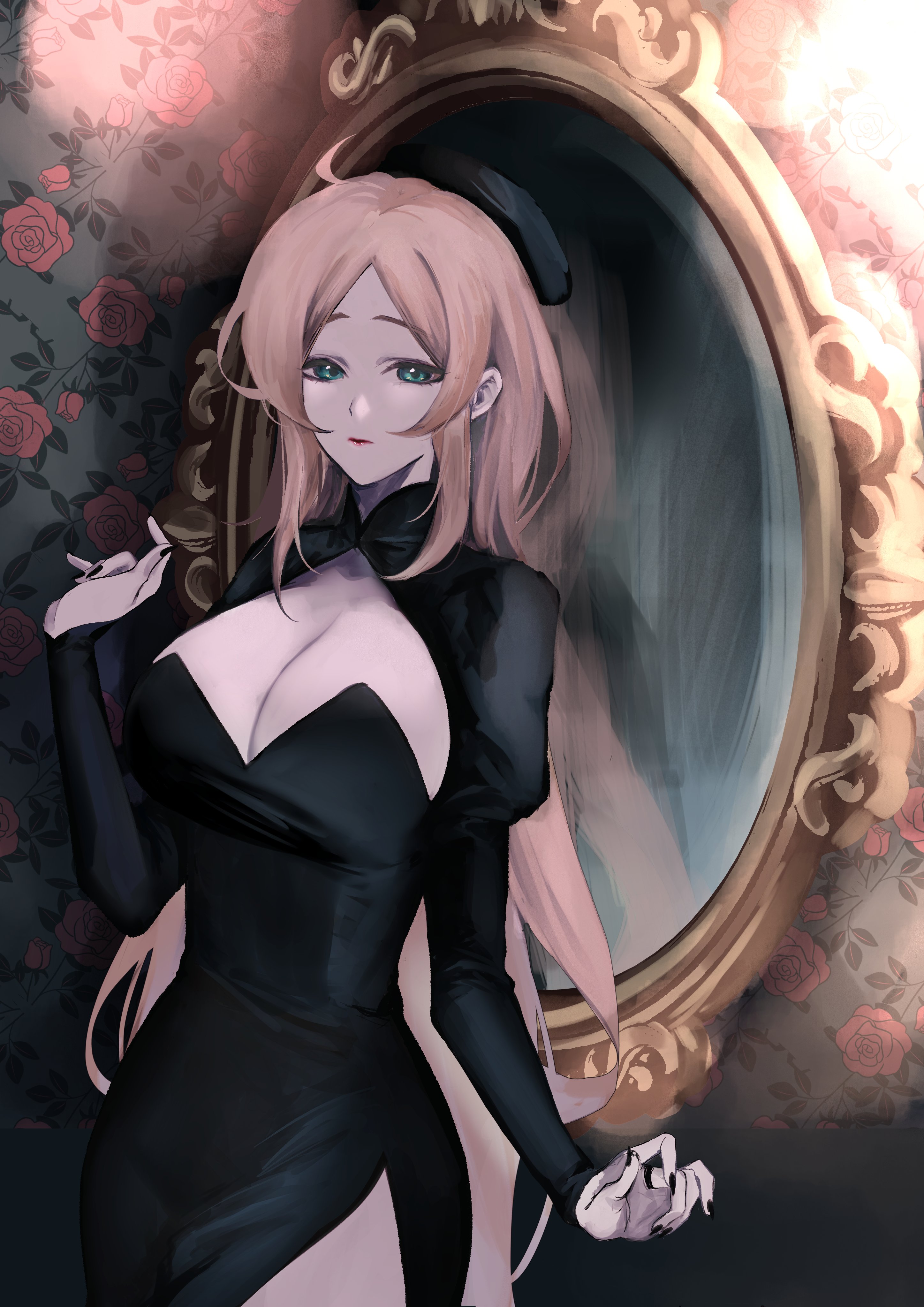 the image is a digital art illustration of a beautiful
