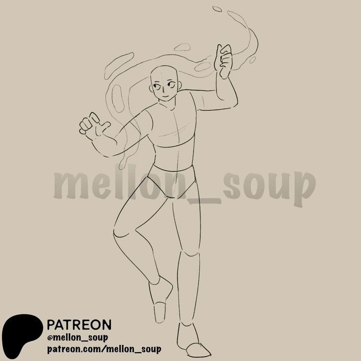 a digital drawing of a male anime character in a dynamic pose,  in the middle of a movement. the character is dressed in a simple, flowing garment, and has a determined expression on their face. the drawing is in a minimalist style, with a focus on clean lines and simple shapes. the background is a plain, light grey, which helps to draw attention to the character. the artwork is likely to be used for a character design in an anime or comic book.