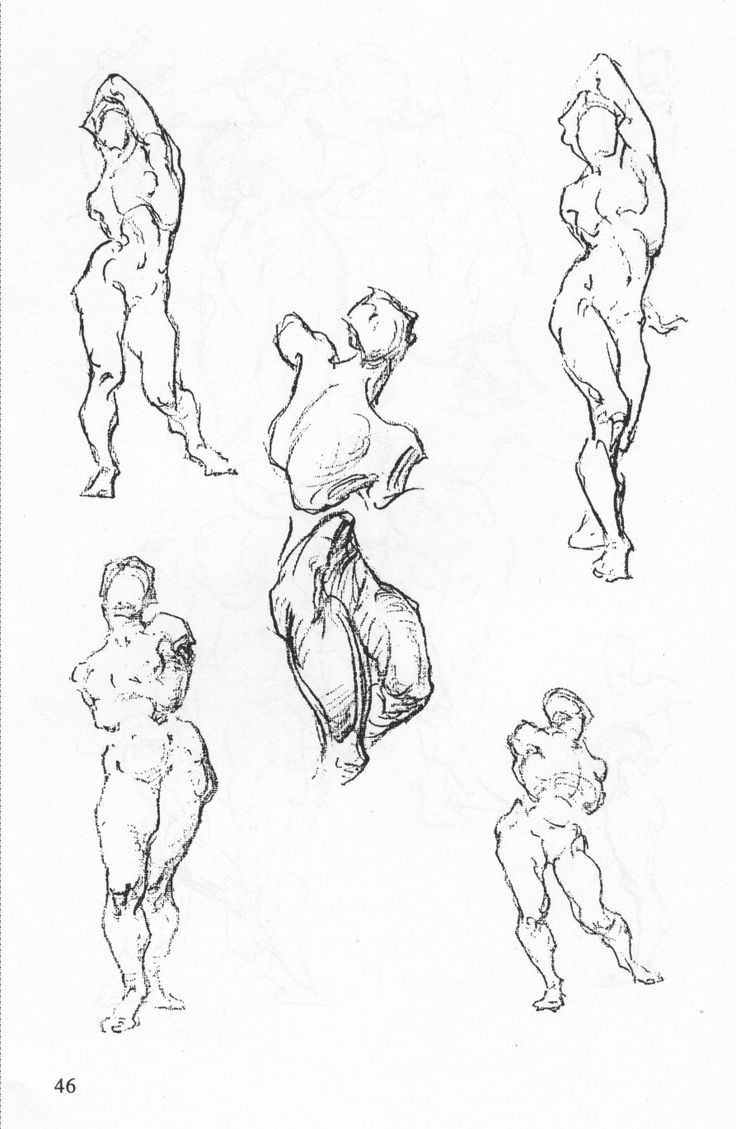 this is a pencil sketch of several human figures, drawn with a loose and gestural style. the figures are in various poses, capturing the movement and form of the human body. the artist has used lines to define the contours of the figures, emphasizing the flow of movement and the underlying musculature.  the drawing appears to be a quick study, focusing on capturing the essence of the human form.