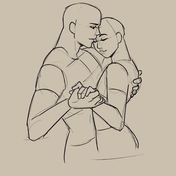 a line art drawing of a couple hugging each other. the man is on the left and the woman is on the right. they are both looking at each other with love in their eyes. the man has his arm around the woman's waist and she has her arm around his neck. they are both smiling. the drawing is done in black and white and is very simple, but it still conveys the emotion of love and romance.