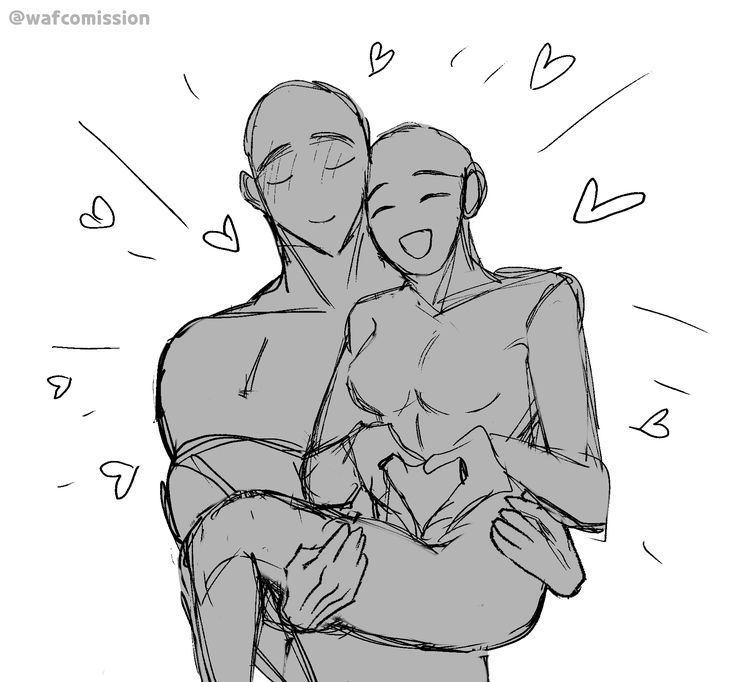 a simple line drawing of a couple embracing each other. the man is holding the woman in his arms, and they are both looking at each other lovingly. there are hearts drawn around them, indicating the love and affection between them.  the drawing is done in a simple style, with just lines and shading to indicate the figures.