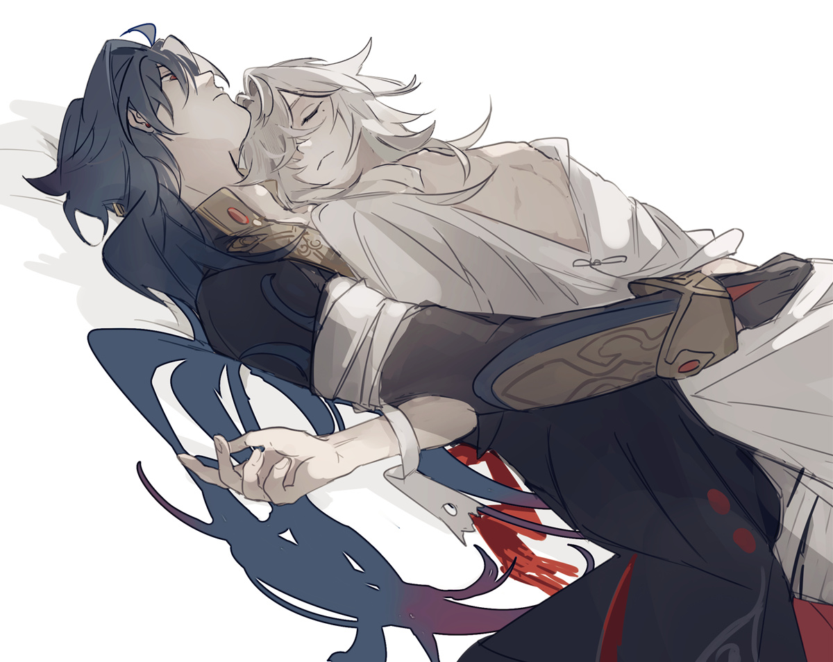 this is a drawing of two