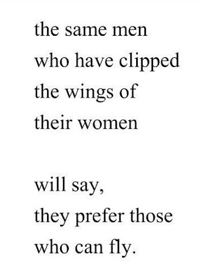 the image contains a textbased quote about men who limit women's potential and then express a preference for women with ambition and freedom. the quote is formatted in a simple, clear typeface against a white background.