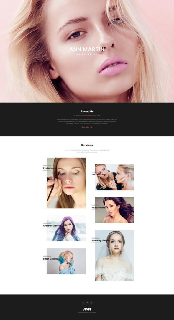 Website für Kosmetikstudio + Beauty-Salon...