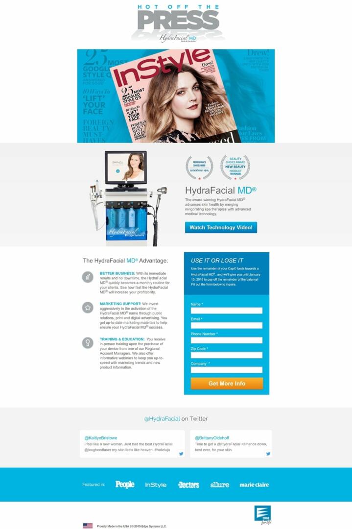 Landingpage: Kosmetikstudio + Beauty-Salon... 