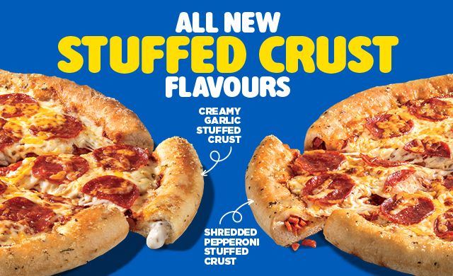 NEW Stuffed Crust Flavours