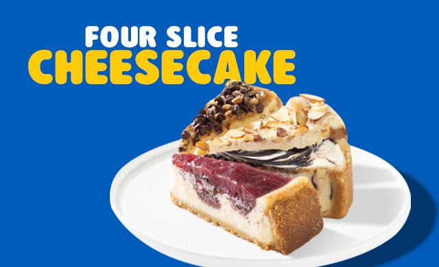 Four Slice Cheesecake  