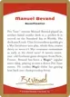 Manuel Bevand Bio #mb0a