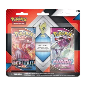 2 Booster Packs & Celebi Collector's Pin