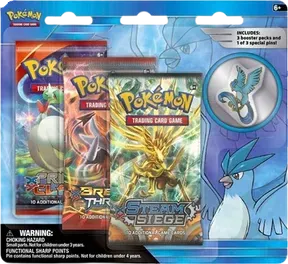 Legendary Birds Pin 3 Pack Blister (Articuno Pin)